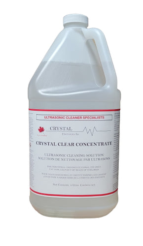 Crystal Clear Heavy duty ultrasonic cleaning solution- great for CARB Cleaning 4L Jug